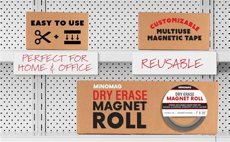 Amazon Minomag X Dry Erase Magnet Roll Inch By Feet