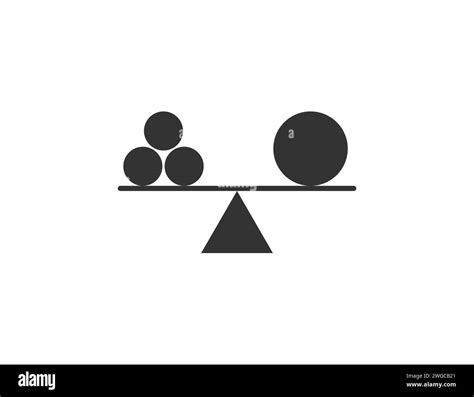 Stability Balance Harmony Icon Vector Illustration Stock Vector