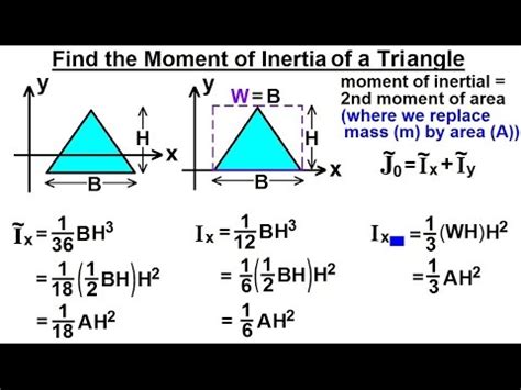 Moment Of Inertia Equilateral Triangle