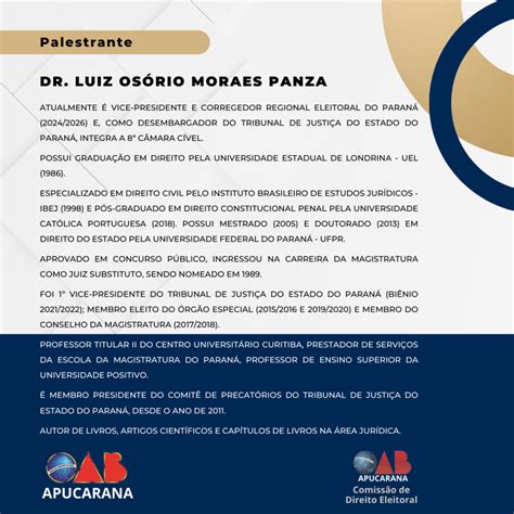 DEBATE GERAL DE TEMAS AFETOS ÀS ELEIÇÕES MUNICIPAIS 2024 OAB Apucarana