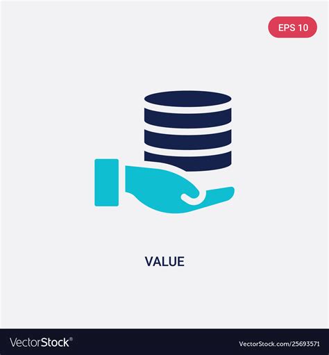 Two Color Value Icon From Big Data Concept Vector Image