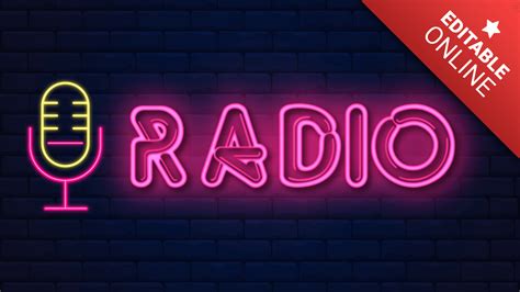 Neon Radio Text Effect Font Generator