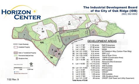 Horizon Center Development Map Oak Ridge