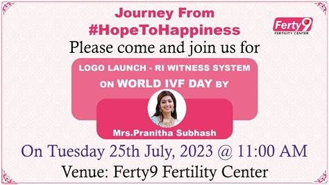 World Ivf Day Actress Pranitha Subhash Visiting Ferty Fertility