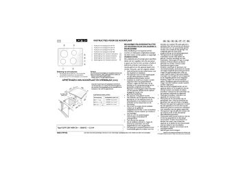 Ignis AKL 359 NE 03 Hob Programmakaart Manualzz