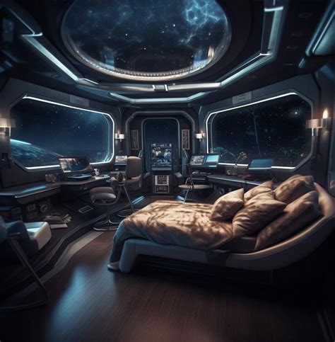 Cozy, luxury spaceship interiors : r/midjourney