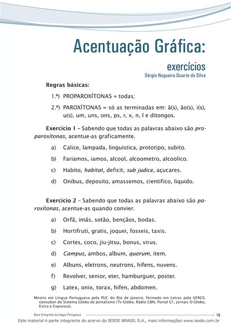 Acentuacao Grafica Exercicios Pdf