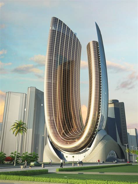 2008 hotel proposal for Abu Dhabi, by Atkins. #ArchitecturalDesign #