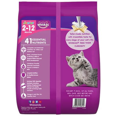 Buy Whiskas Dry Cat Food For Mother Babycat Mackerel Flavour Online