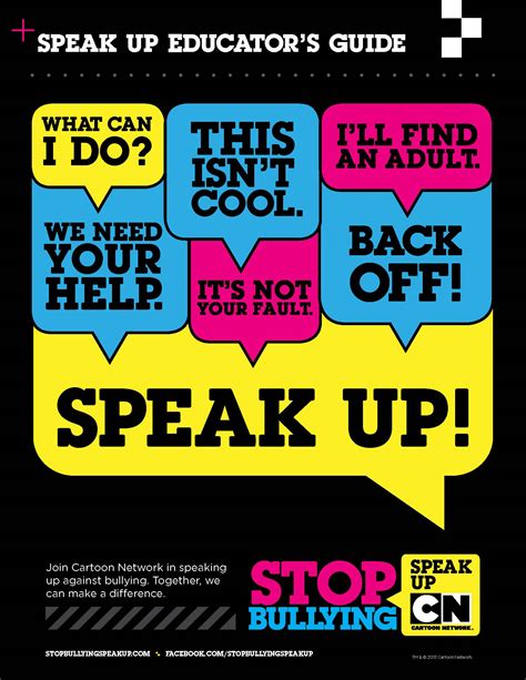 Stop Bullying Speak Up Educators Guide Adapp