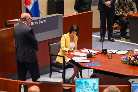 Mayor Olivia Chow takes office as Mayor of Toronto – City of Toronto