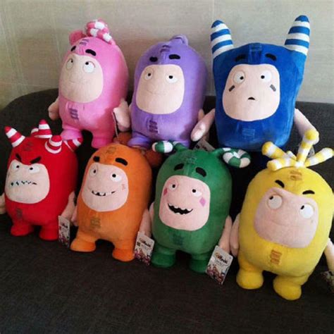 Oddbods Pelu Yumu Ak Cuddly Oyuncaklar Newt Bubbles Pogo Zee Jeff Fuse