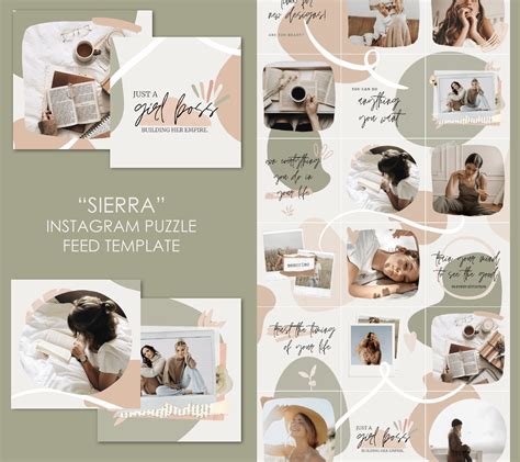 Paper Party Supplies Beauty Instagram Puzzle Template Canva Instagram