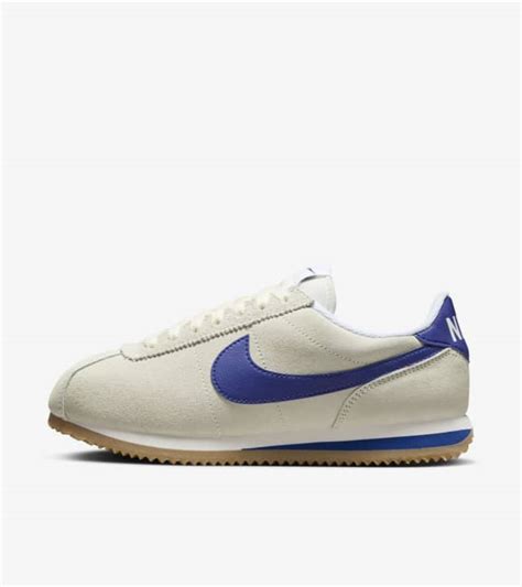 Women S Cortez Pale Ivory And Deep Royal Blue FQ8108 110 Release