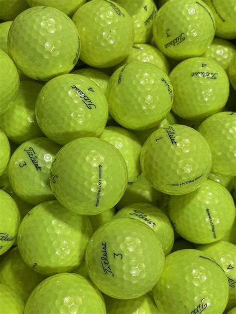 24 Mint YELLOW Titleist Pro V1 Pro V1X Golf Balls FREE SHIPPING 5A