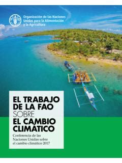 El Trabajo De La Fao Sobre El Cambio Clim Tico El Trabajo De La Fao