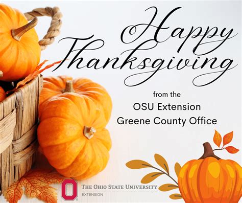 Happy Thanksgiving Osu Extension Greene County