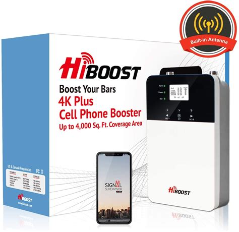 HiBoost 4K Home Cell Phone Signal Booster with Built-in Antenna for ...