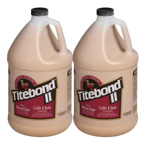 Titebond II 1 Gal Dark Wood Glue 2 Pack 3706 The Home Depot