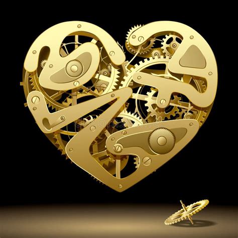 Clockwork Heart Stock Vector Illustration Of Clockwork