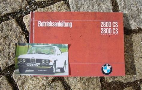 Betriebsanleitung Bmw Cs Ca Coup In Weidenberg Kfz Zubeh R