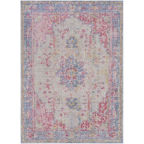 Kahina Vintage Distressed Oriental Pinkblue Area Rug And Reviews Allmodern