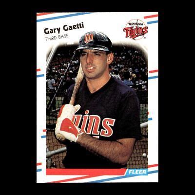 Gary Gaetti Fleer Minnesota Twins R Q Ebay