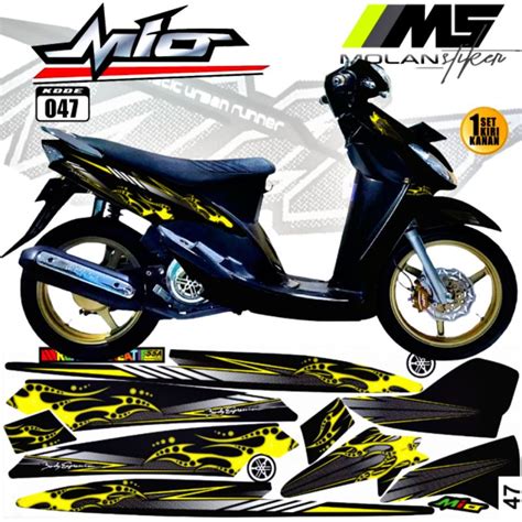 Jual Decal Sticker Striping Variasi Mio Sporty Mio Smile Mio Karbu