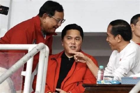 Viral Pose Prabowo Bungkuk Saat Bicara Dengan Jokowi Dan Erick Thohir