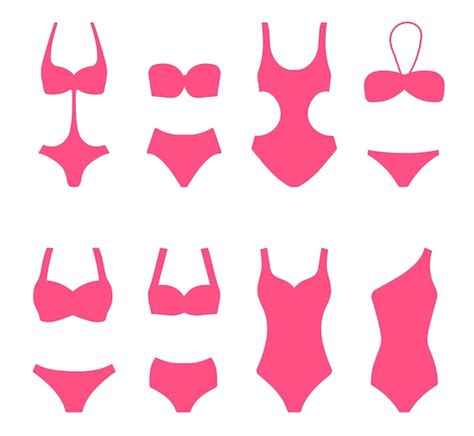 Premium Vector Lingerie Underpants And Bra Silhouette