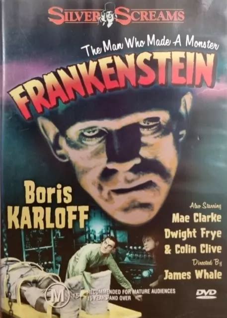 Frankenstein Dvd Rare Horror Classic Boris Karloff Like New