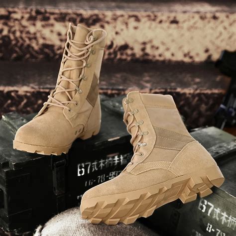 Army Boots Military Men Tactical Military Boots Black Khaki Military