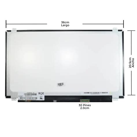 LCD 15 6 EDP IPS Conector Derecho 30P Sin Brackets Refacciones Laptop