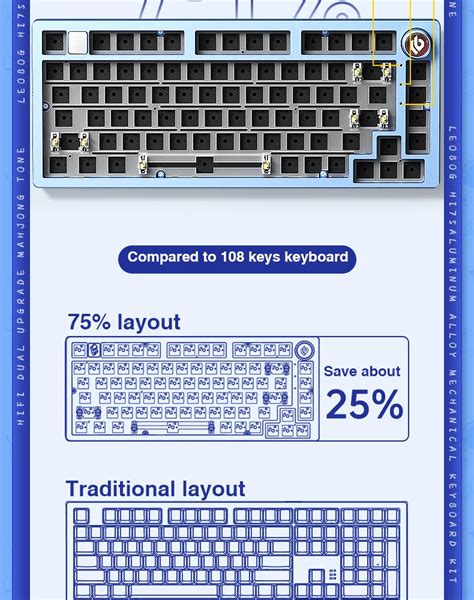 Leobog Hi75 Hot Swappable Mechanical Keyboard Backseat Gaming