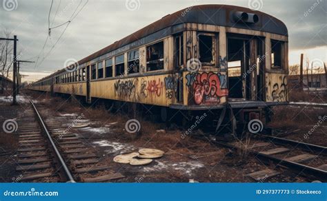 Abandoned Train with Graffiti: a Midwest Gothic Tale of Working-class ...