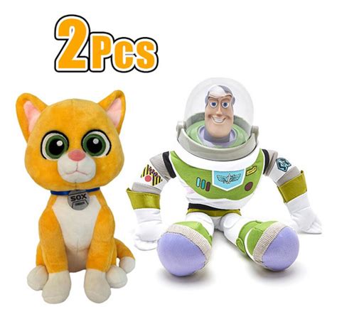 Kit 2 Muñecos De Peluche De Gato Pixar Buzz Lightyear Sox Cuotas Sin