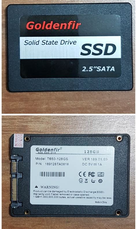 SSD Goldenfir 2 5 SATA 128 GB Computers Tech Parts Accessories