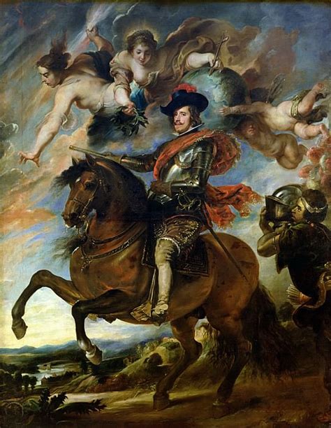 Equestrian Portrait Of King Philip IV Of Spain Peter Paul Rubens Circle