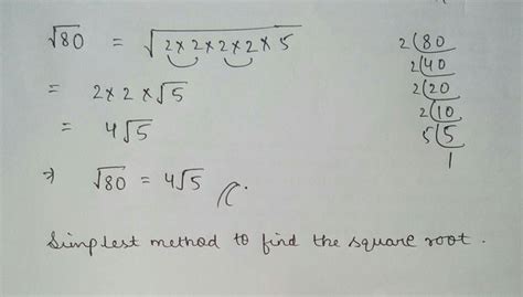 Square Root Of 80 Simplified Unlock The Secrets Of Radical Expressions