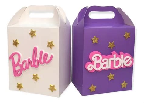 Paquete Cajas Dulceras Con Figuras Barbie De Fomi En Venta En