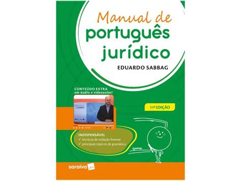 Livro Manual de Português Jurídico Eduardo Sabbag Livros de Direito