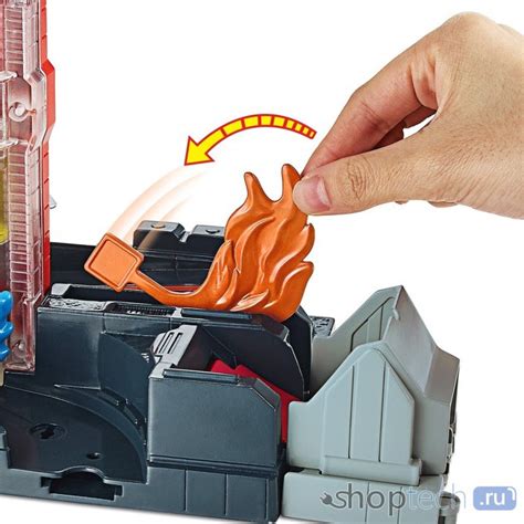 Трек Mattel Hot Wheels Сити Пожарная суперстанция GJL Купить Трек Mattel Hot Wheels Сити