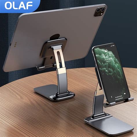 Liga De Alum Nio Dobr Vel Desktop Mobile Phone Stand Suporte Tablet