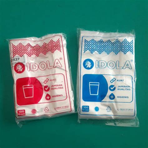 Jual Kresek Plastik Gelas Pop Idola Ice Botol 16 22 Shopee Indonesia