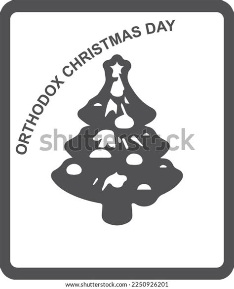 Orthodox Christmas Day Celebrating Orthodox Christmas Stock Vector ...