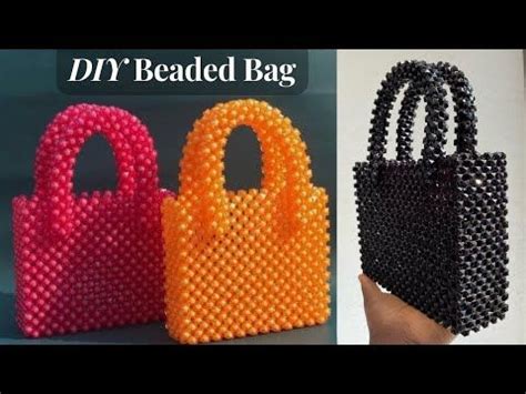 DIY SIMPLE AND EASY BOX BEADED BAG BEADED BAG TUTORIAL Beginner