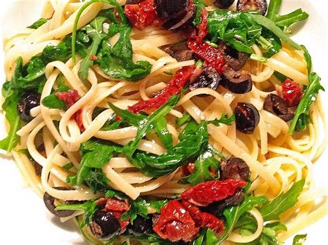 Spaghetti Mit Rucola Und Getrockneten Tomaten Von Impala Chefkoch