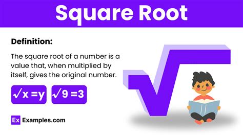 Square Root - Definition, Formula, How to find, Properties