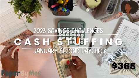 Cash Stuffing January 2nd Paycheck Saving Challenges Sinking Funds Cash Envelopes Youtube