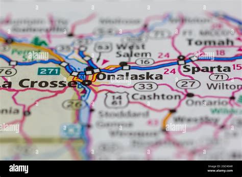 Map of onalaska wisconsin hi-res stock photography and images - Alamy